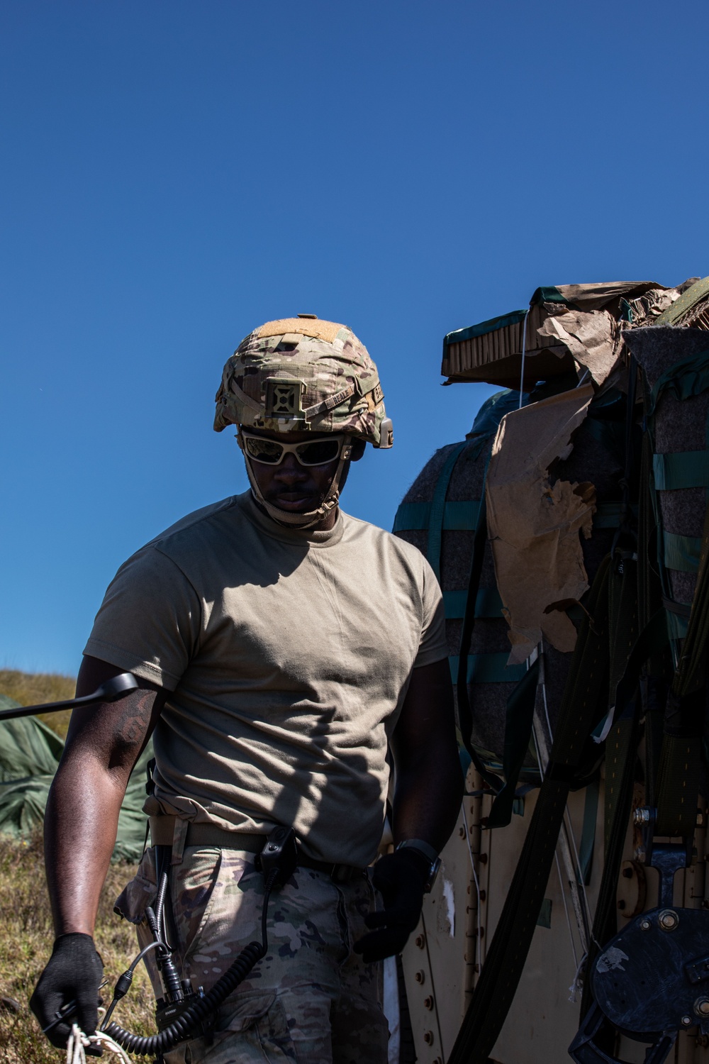 U.S. Army and Air Force Conduct Airdrops of Equipment During JPMRC 24-01