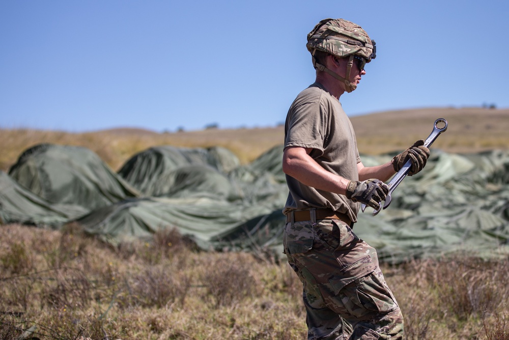 U.S. Army and Air Force Conduct Airdrops of Equipment During JPMRC 24-01