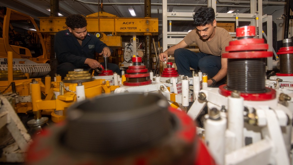 CVN 71 Jack Stands Maintenance