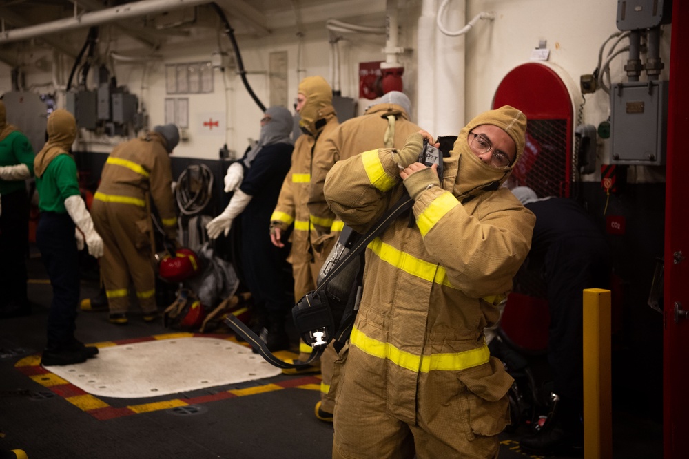 General Quarters Drill Aboard Boxer