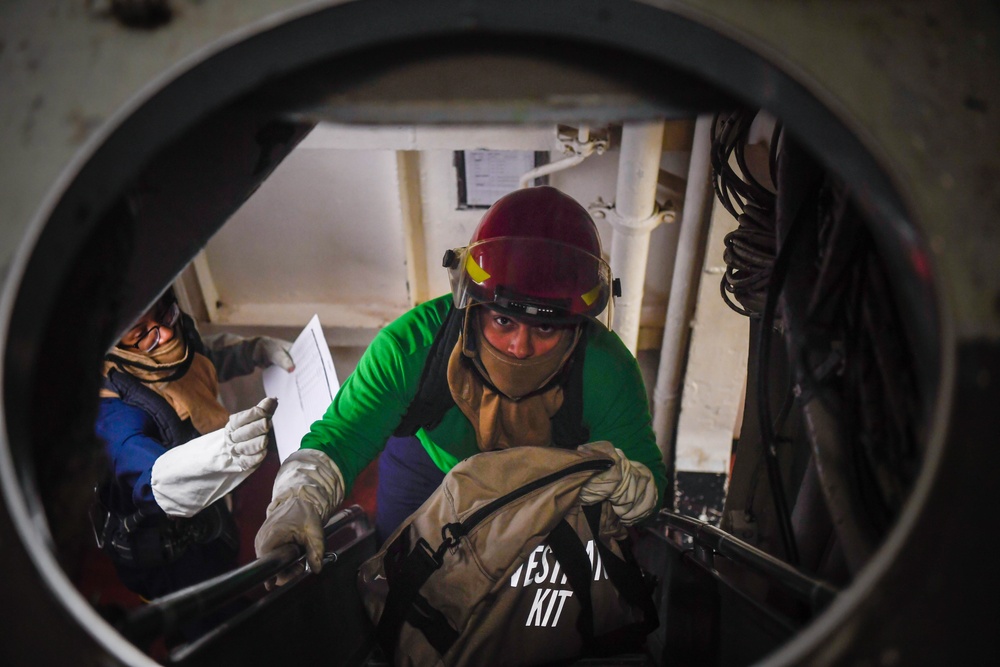 General Quarters Drill Aboard Boxer