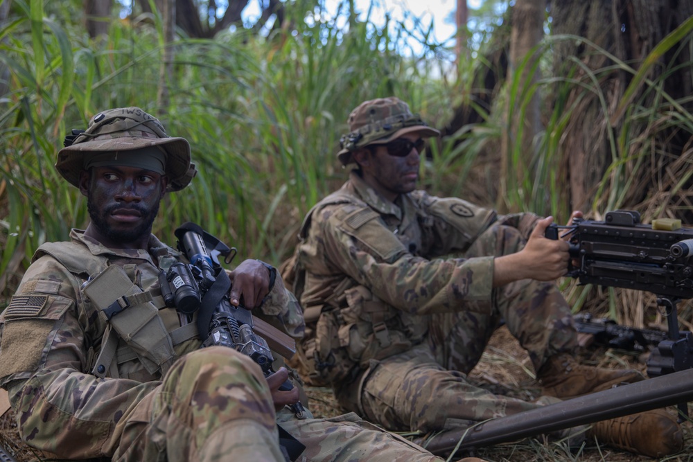 Wolfhounds Establish Access Control Point Security Around Objective Austin at JPMRC 24-01