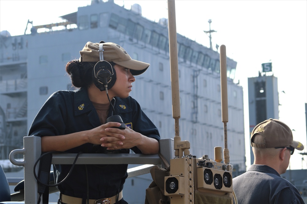 USS McFaul Conducts Replenishment-at-Sea with USNS Alan Shepard