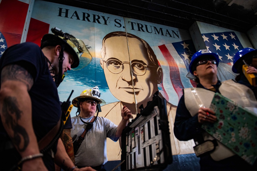 Truman is the flagship of the Harry S. Truman Carrier Strike Group and is currently in port aboard Naval Station Norfolk.