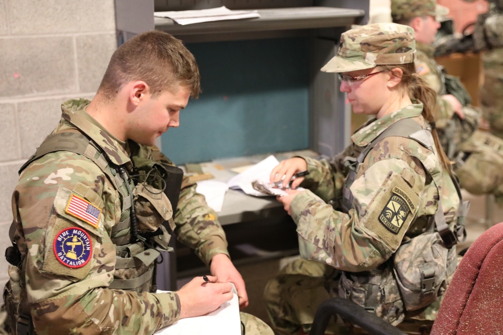Dickinson College Cadets train at Fort Indiantown Gap
