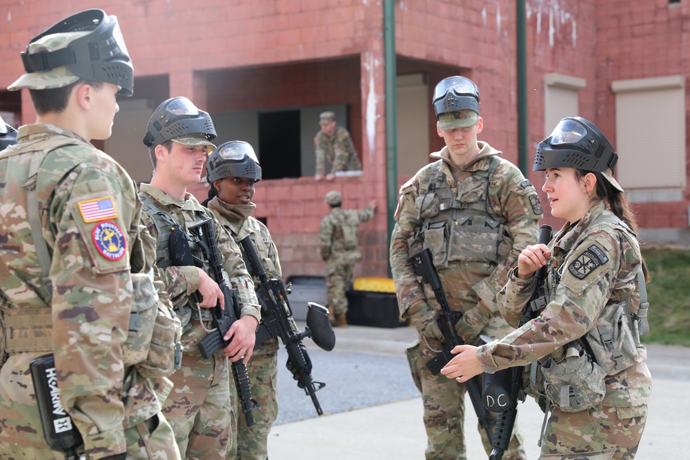 Dickinson College Cadets train at Fort Indiantown Gap