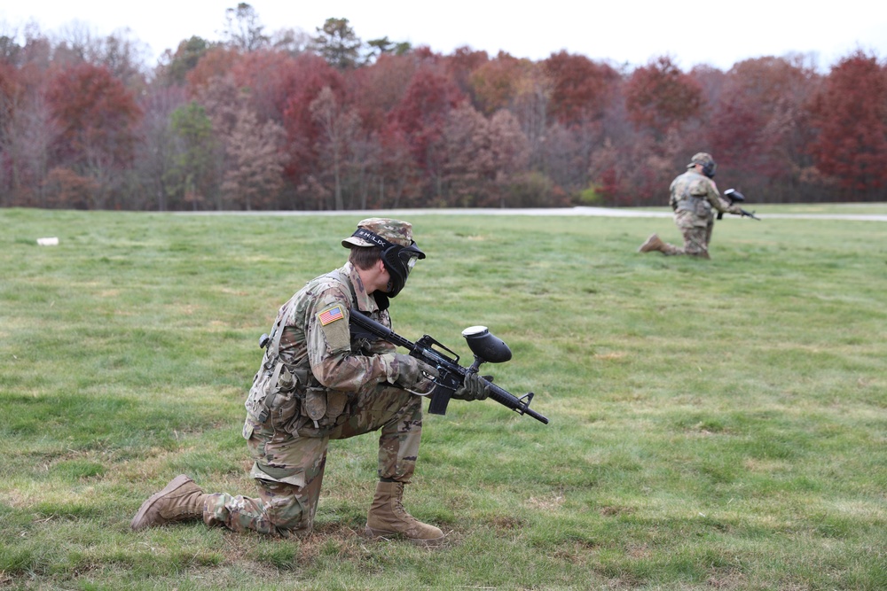 Dickinson College Cadets train at Fort Indiantown Gap