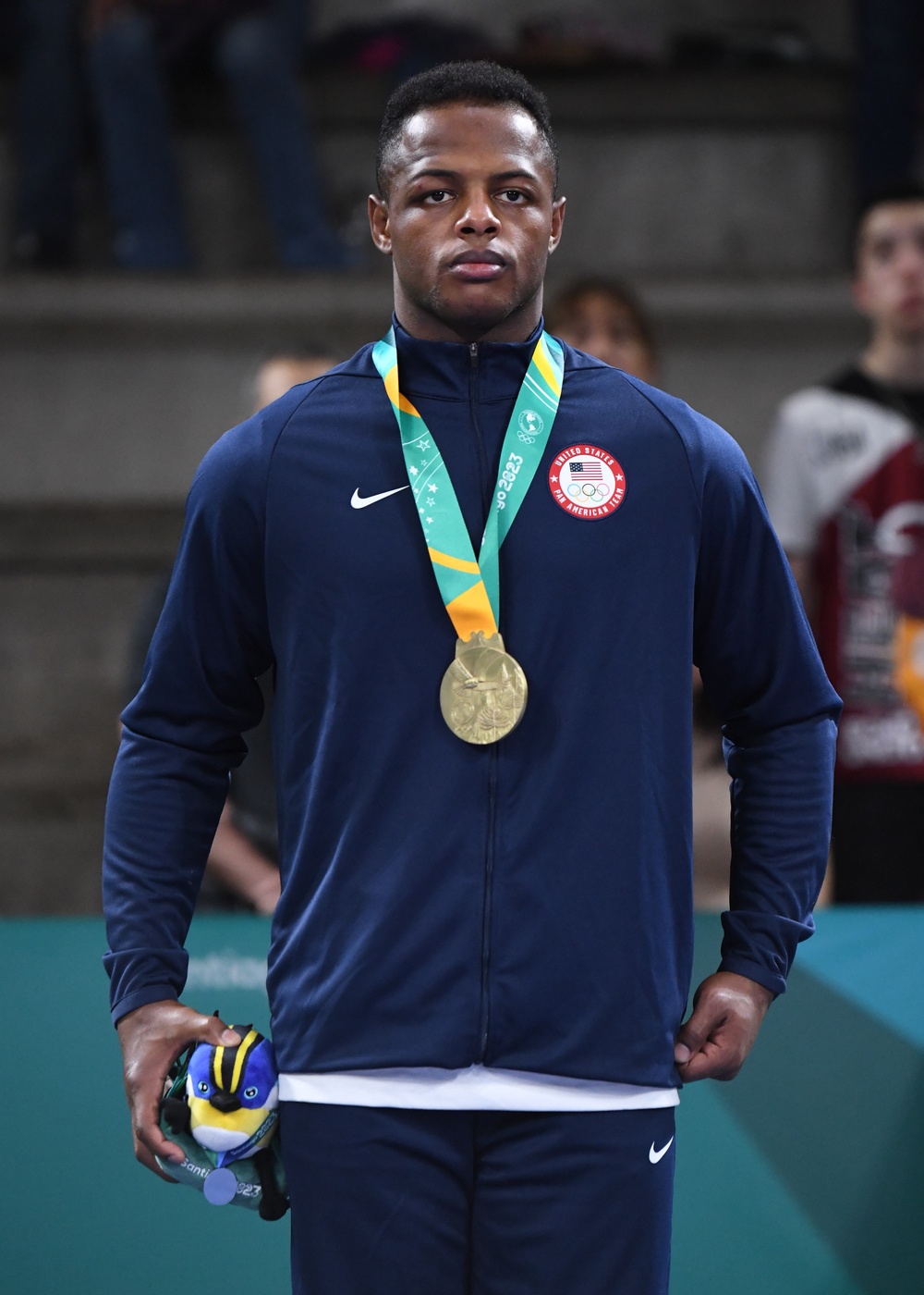 Spc. Kamal Bey wins the 77kg gold medal in Greco-Roman wrestling at the Pan American Games
