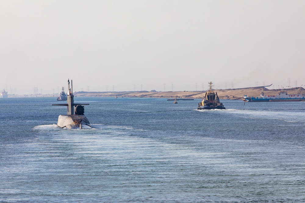 Ohio-Class Submarine Transits the Suez Canal, Nov. 5, 2023