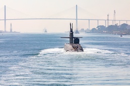 Ohio-Class Submarine Transits the Suez Canal Nov. 5, 2023.