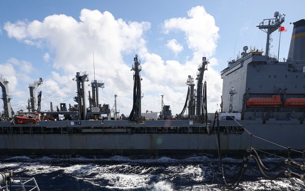 USS Dewey (DDG 105) Conducts Underway Replenishment with USNS Tippecanoe (T-AO 199)