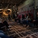 Spouses of members of the 182nd Operations Group fly on a C-130H3