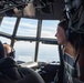 Spouses of members of the 182nd Operations Group fly on a C-130H3