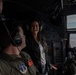 Spouses of members of the 182nd Operations Group fly on a C-130H3