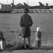 Family watches as Sioux City F-100s depart for Vietnam