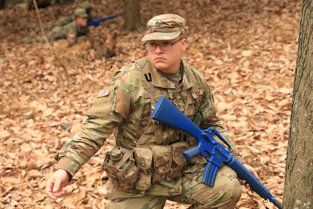 ROTC programs conduct platoon training