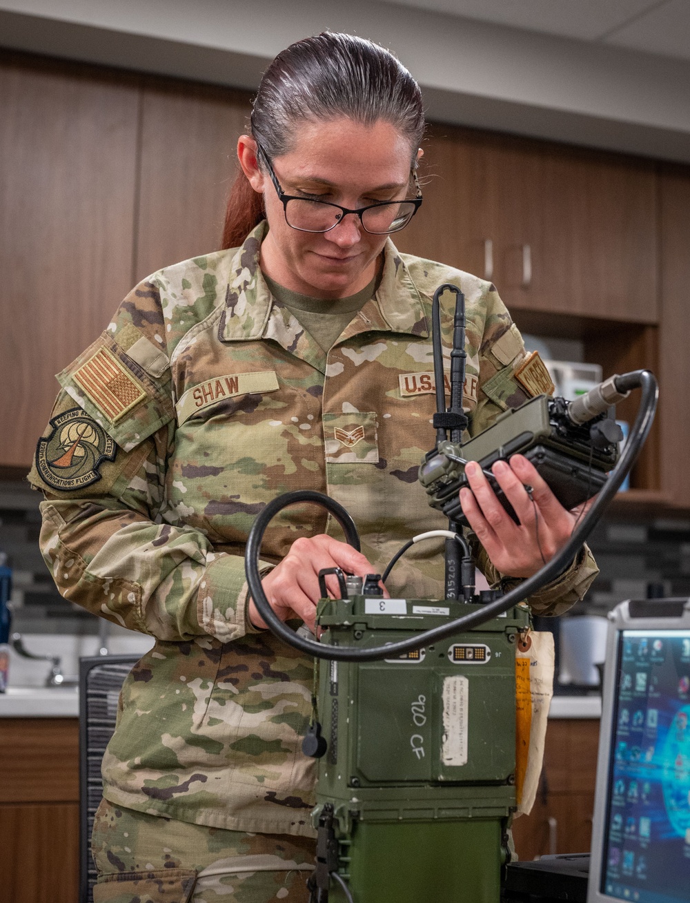 920th Communications Flight Airmen conduct radio training