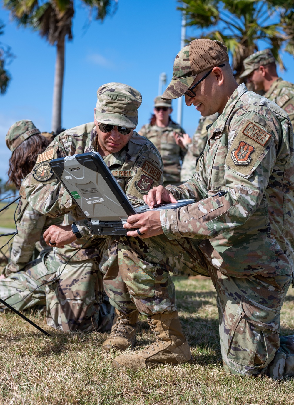 920th Communications Flight Airmen conduct radio training