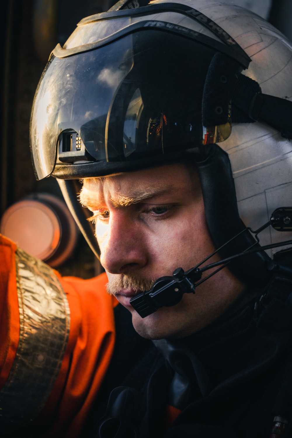 George Washington SAR Swimmer Keeps Watch