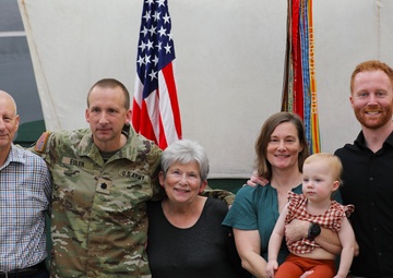 Lt. Col. Euler promoted by family
