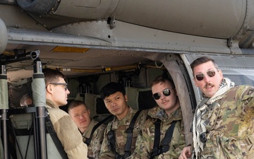 Airmen ride in Black Hawk for morale, training event