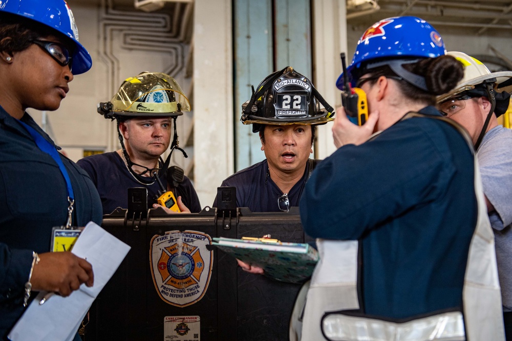 Truman is the flagship of the Harry S. Truman Carrier Strike Group and is currently in port aboard Naval Station Norfolk.