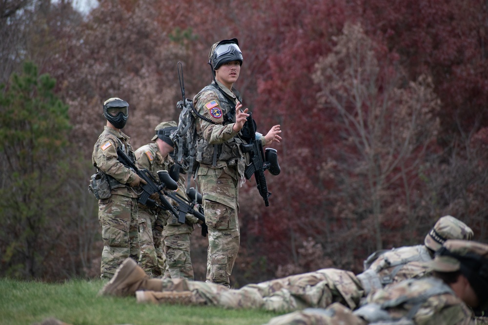 ROTC cadets conduct field exercises