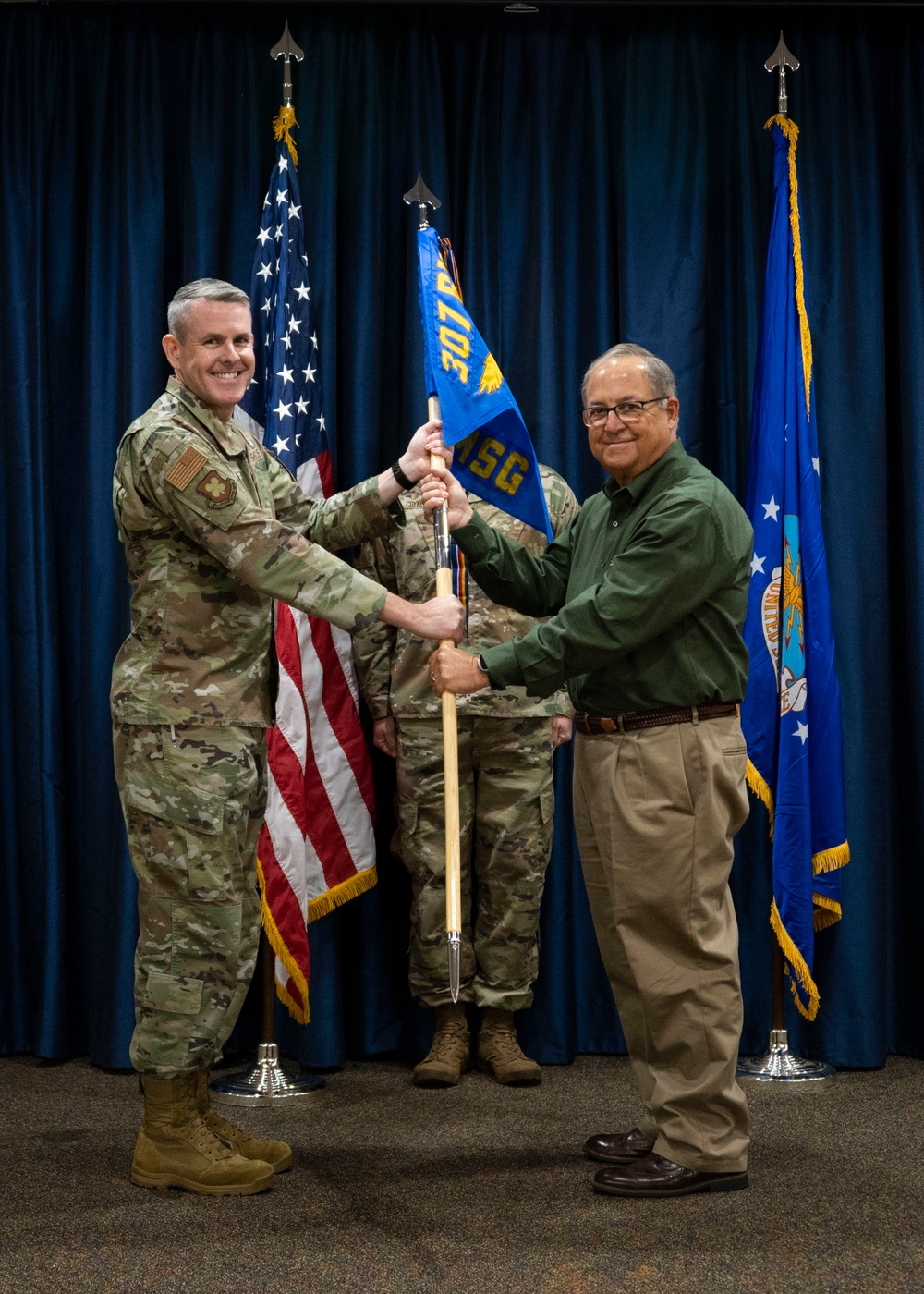 307th Bomb Wing inducts five honorary commanders