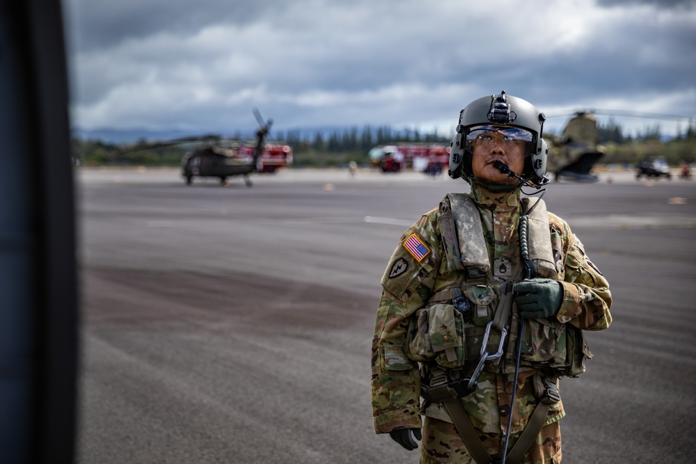 Hawaii Army National Guard Provides Aerial Fire Suppression for Mililani Wildfire