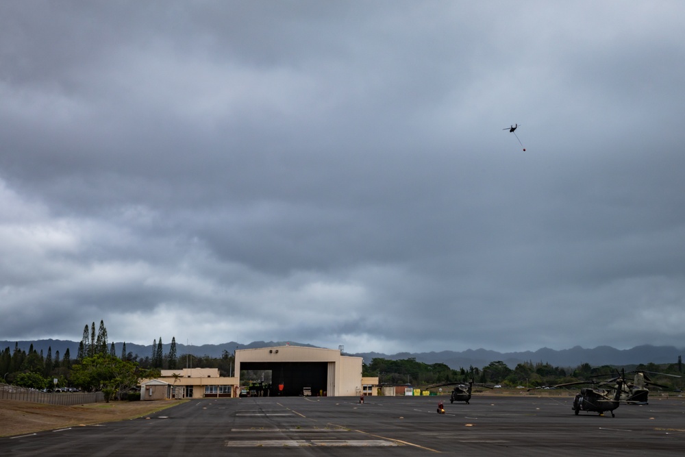 Hawaii Army National Guard Provides Aerial Fire Suppression for Mililani Wildfire