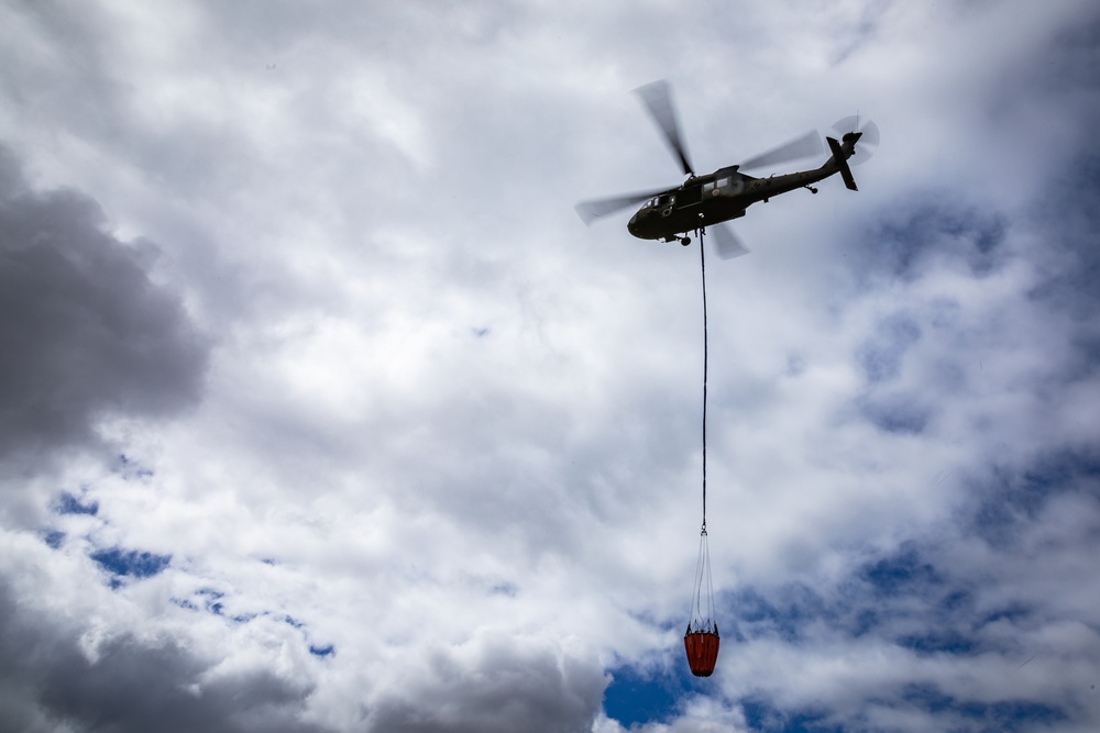 Hawaii Army National Guard Provides Aerial Fire Suppression for Mililani Wildfire