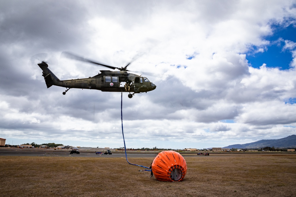 Hawaii Army National Guard Provides Aerial Fire Suppression for Mililani Wildfire