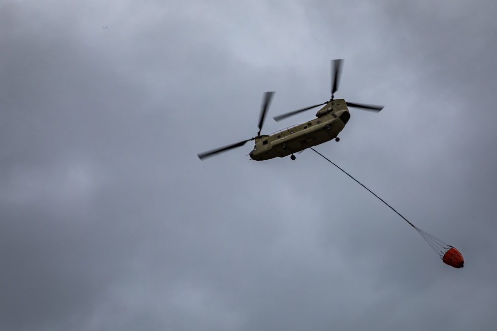 Hawaii Army National Guard Provides Aerial Fire Suppression for Mililani Wildfire