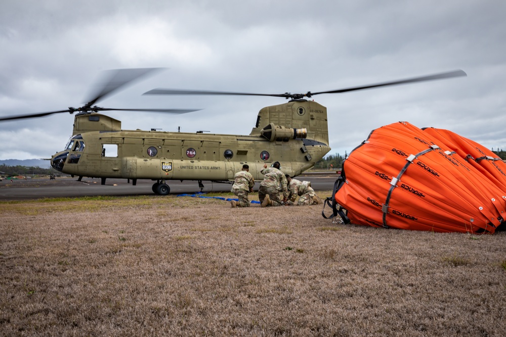 Hawaii Army National Guard Provides Aerial Fire Suppression for Mililani Wildfire