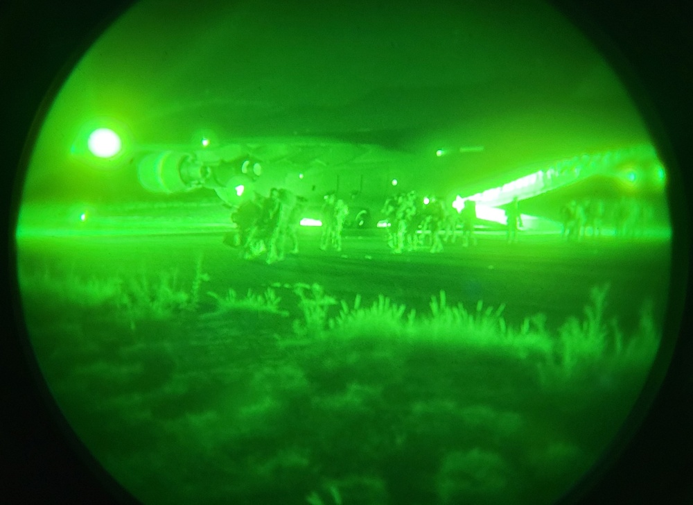 25th ID Soldiers Conduct Air Assault, C-130 Unloading during JPMRC 24-01