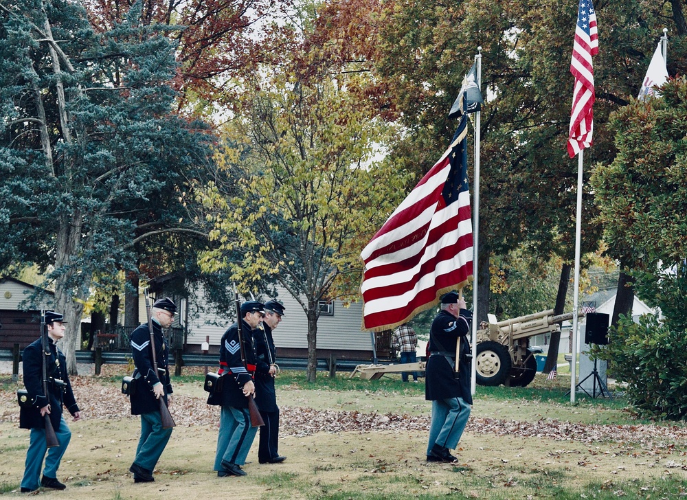 Illinois National Guard Soldier Honors Veterans at Clear Lake Township Ceremony