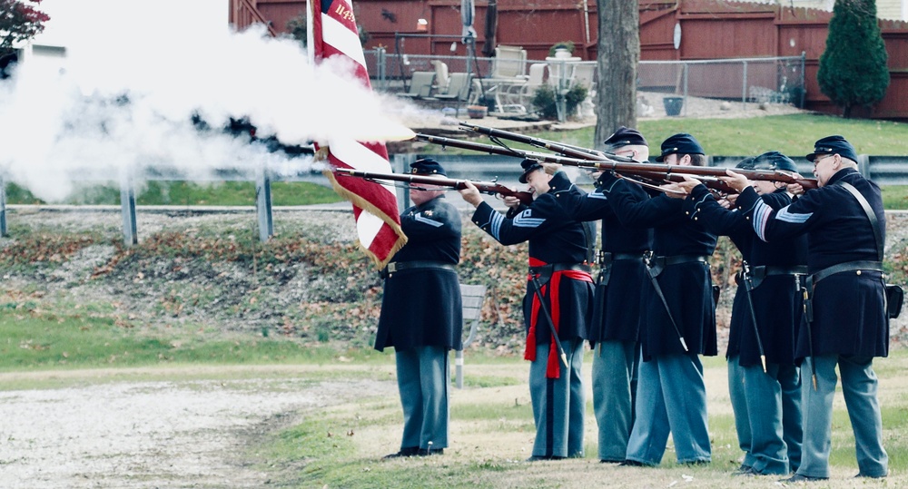 Illinois National Guard Soldier Honors Veterans at Clear Lake Township Ceremony