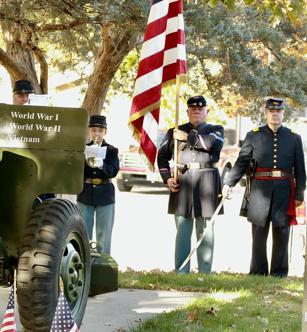 Illinois National Guard Soldier Honors Veterans at Clear Lake Township Ceremony