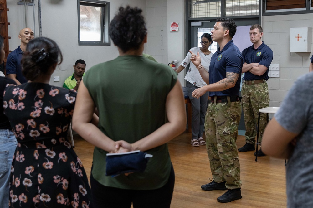 Pacific Partnership 2023: Physical Therapy training with Fiji National University Students