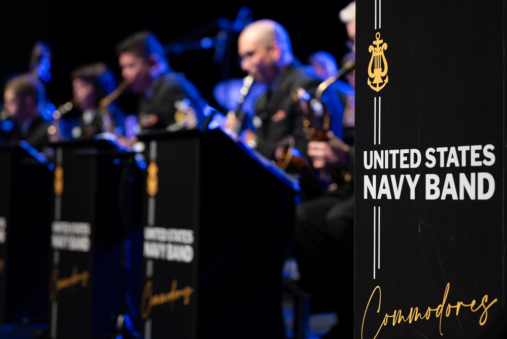 The US Navy Band Commodores perform at Fitzgerald Performing Arts Center