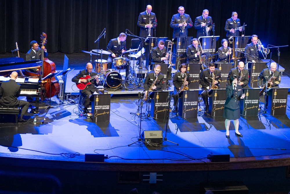 The US Navy Band Commodores perform at Fitzgerald Performing Arts Center