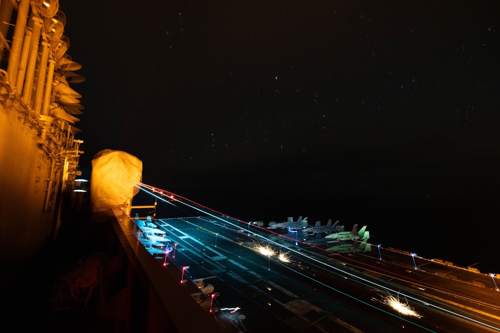 USS Theodore Roosevelt Night Flight Ops