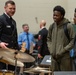 Chief Musician Kevin McDonald talks to students at Valdosta State University College of the Arts