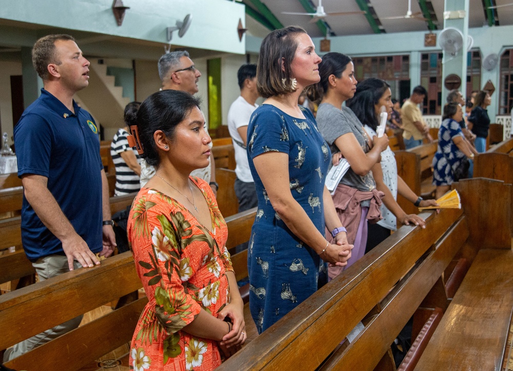 Pacific Partnership 2024-1: Catholic mass at the Cathedral of the Assumption Majuro