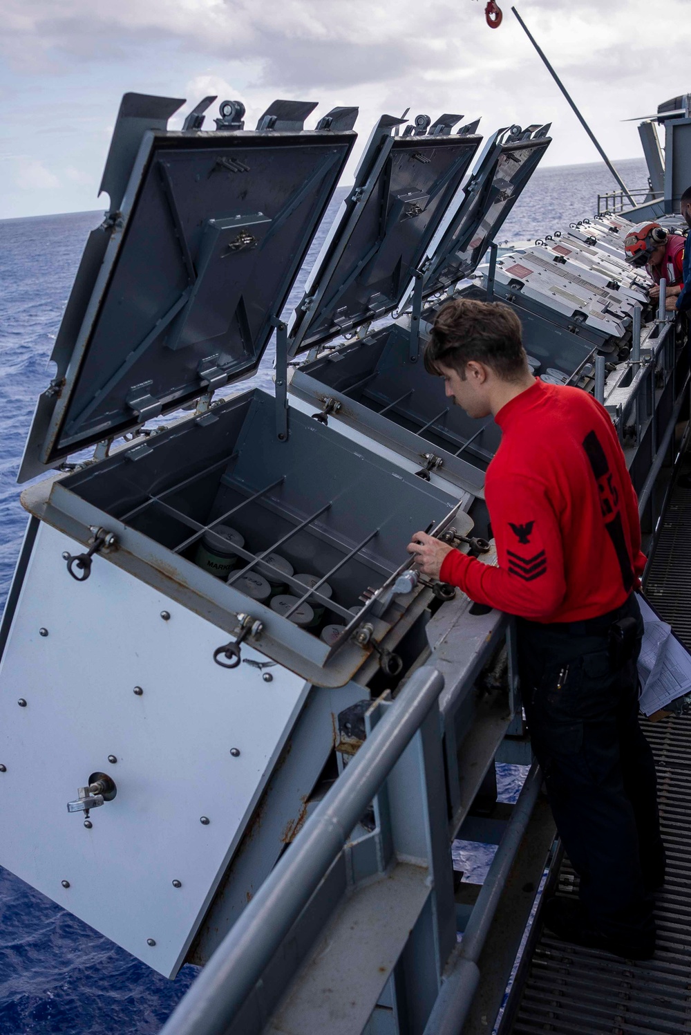 Sailors Take Weapons Inventory Aboard USS Carl Vinson (CVN 70)