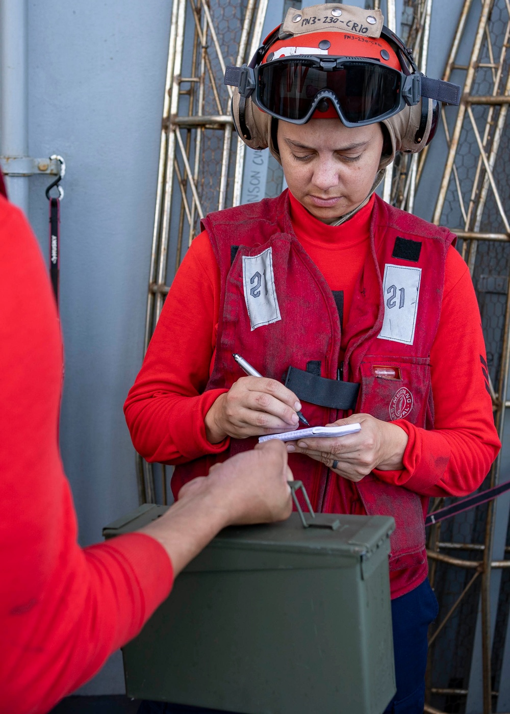 Sailors Conduct Weapons Inventory Aboard USS Carl Vinson (CVN 70)