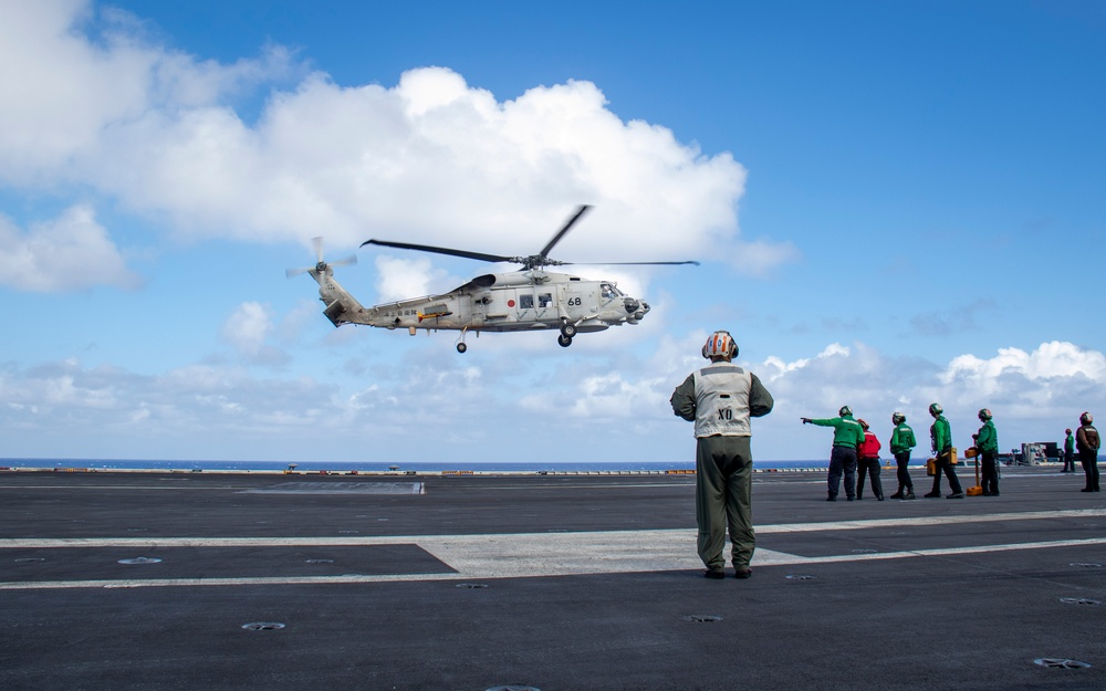 JMSDF Rear Adm. Kazushi Yokota Visits USS Carl Vinson