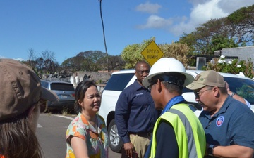 Rep. Jill Tokuda of Hawaii receives update on Lahaina fire recovery operations