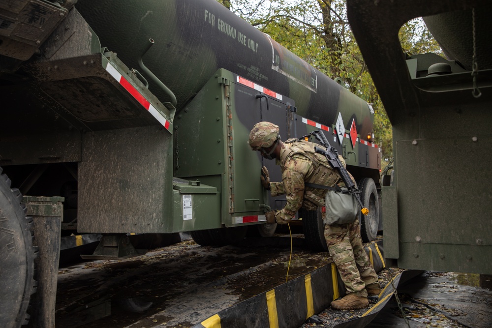 Army Reserve Transportation Company executes culminating training event in Poland