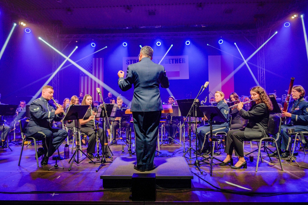 USAFE Concert Band performs alongside Polish Bytom Air Force Orchestra in Przemyśl, Poland